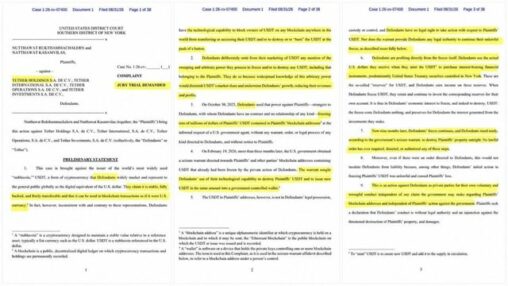 Tether froze $42 million of two people's usdt four months before any warrant existed, and they weren't even part of the case it was later tied to. if you hold stablecoins, this lawsuit is about you.