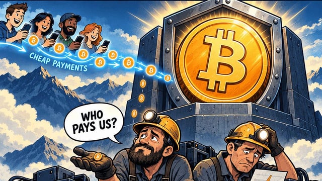 Bitcoin’s 21 million paradox: everyone wants cheap transactions. who pays for security?