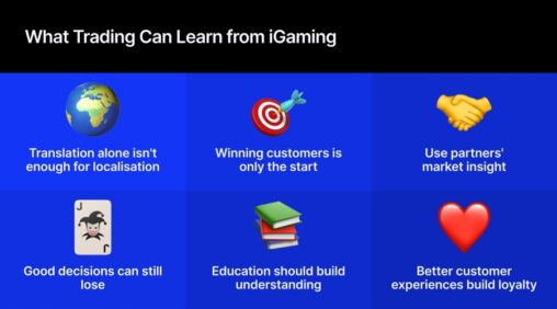 Trading has a customer problem. igaming has seen it before