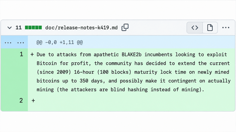 Blake2b bitcoin fork wants miners to wait 45 days to touch their coins