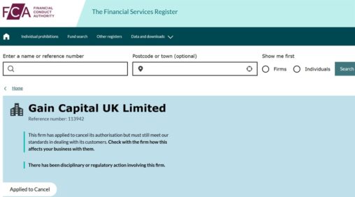 Gain capital uk files to cancel fca license, months after stonex flagged the move