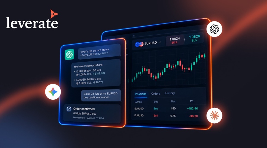 Leverate lets brokers' clients place trades by chatting with chatgpt or claude