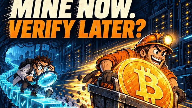 Bitcoin miners tried “mine now, verify later.” it went wrong. a new proposal wants to make it safe.