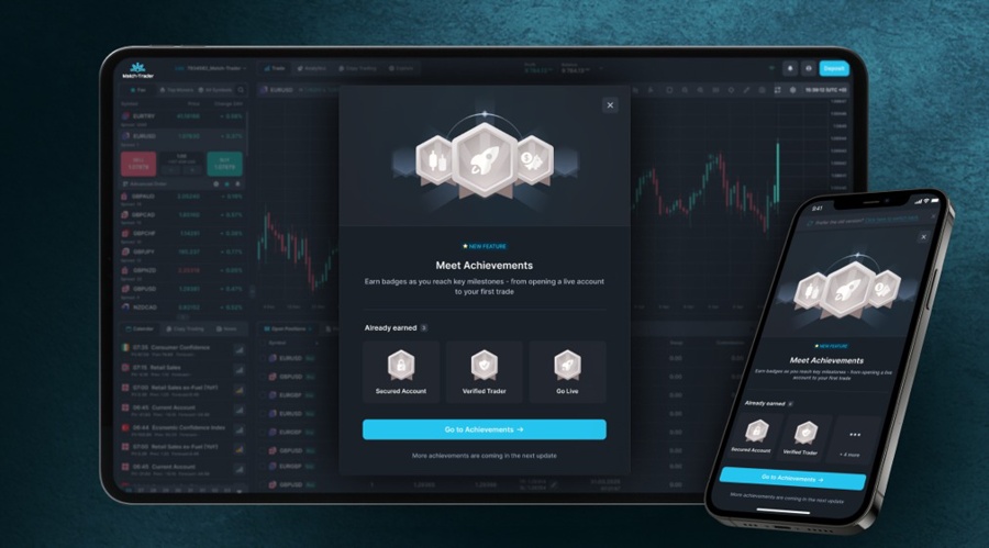 Match trader adds game style badges to keep new traders active