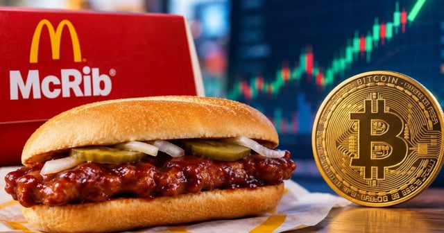 Mcrib is back, and crypto traders are watching bitcoin for the most ridiculous reason