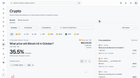 I put every polymarket & kalshi crypto price bet on one page, and combined the bitcoin ones into a prediction forecast