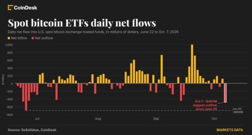 Bitcoin etf investors head for the exit, and it's the biggest rush in months