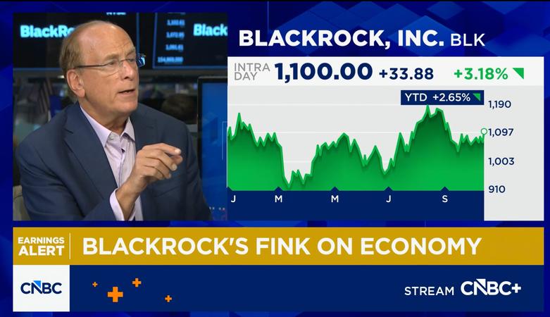 Blackrock's fink names a u.s. recession trigger, sounds alarm over $40 trillion national debt