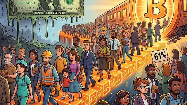 The silent mutiny against the dollar: why 61% of americans are ready for bitcoin (and why we are explaining it all wrong).