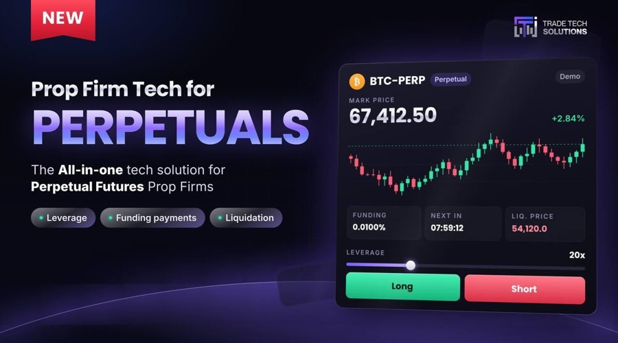 Trade tech solutions launches perpetual futures prop firm technology as platform surpasses 2 million users