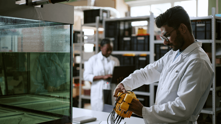 A new soft underwater robot swims in 3d with just two pneumatic actuators