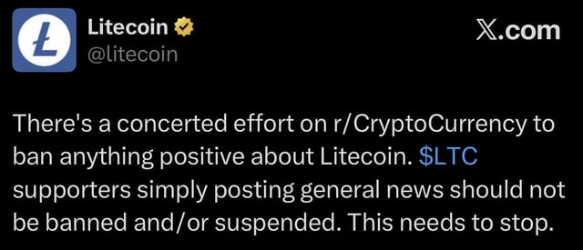 We love you too litecoin