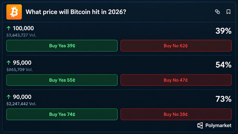 Bitcoin price at $85k as bettors eye $100k, chatgpt calls $94k