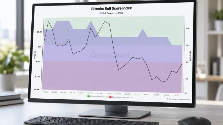 Bitcoin bull score index drops from 80 to 60 as momentum weakens