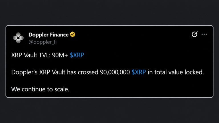 Xrp holders have now parked 90 million coins in a single yield vault
