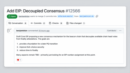 Ethereum draft targets faster finality and future quantum defense