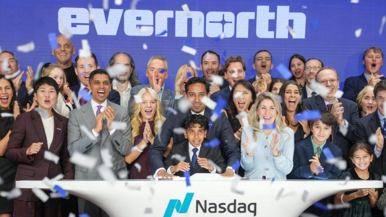 Evernorth rings nasdaq closing bell, showcasing xrp treasury