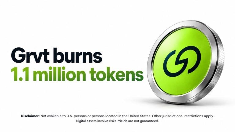 Grvt burns 1.1 million tokens as countdown to grvt 2.0 begins