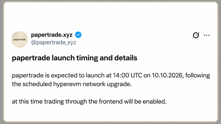 Papertrade perp dex pulls in $118m in 24 hours with 1,000x leverage
