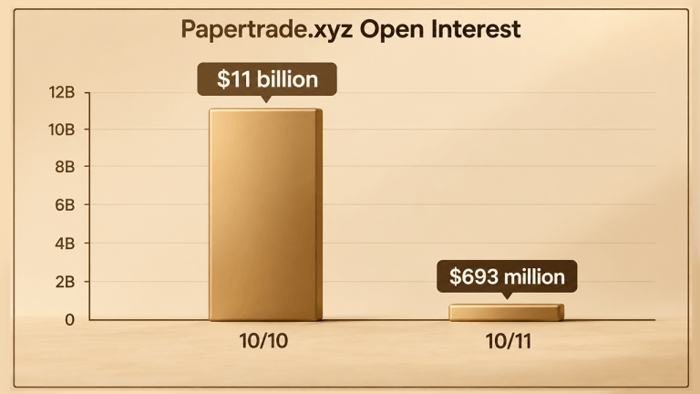 Papertrade’s wild weekend ends with 93.7% open interest wipeout