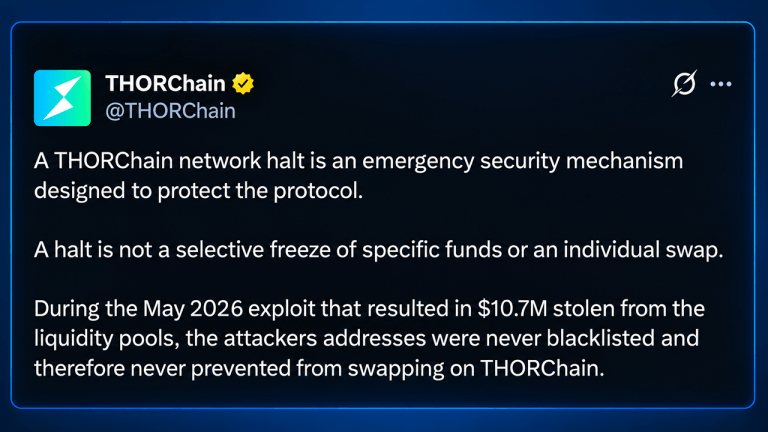 Thorchain co founder: neutral networks can’t pick who can transact