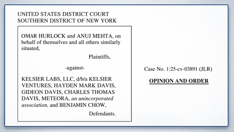 Us judge dismisses libra crypto class action against kelsier