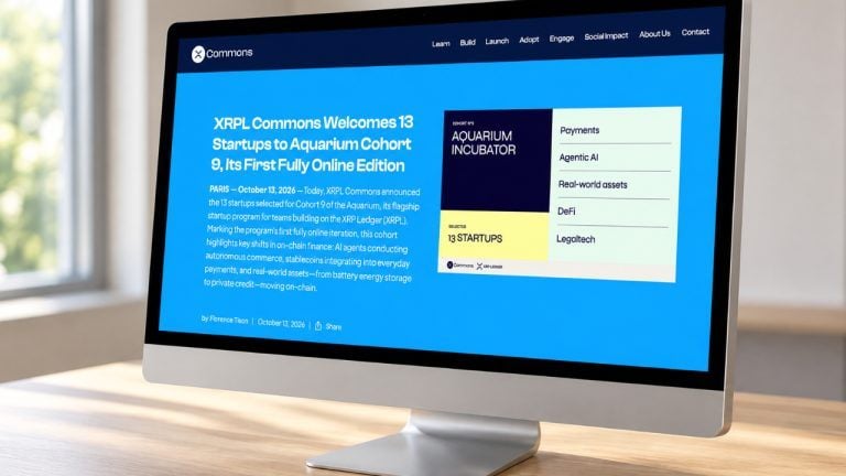 Xrpl commons selects 13 startups for payments, ai, and defi push